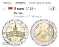 Moeda 2€, Alemanha 2018