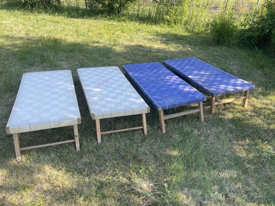 Leżak leżaczek przedszkolny leżanka PRL vintage legowisko