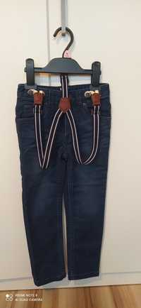 Spodnie chłopięce jeansowe Happy Kids roz 110/116