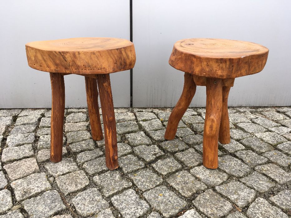 TABORET stolik dębowy drewniany drewno dąb RĘCZNA ROBOTA handmade