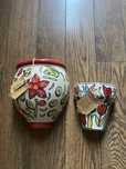 Doniczki do powieszenia, wiszące recznie malowane indyjskie hand made