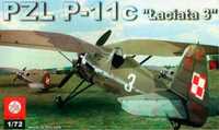 Model do sklejania samolot PZL P-11c Łaciata 3, Plastyk S046