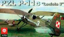 Model do sklejania samolot PZL P-11c Łaciata 3, Plastyk S046