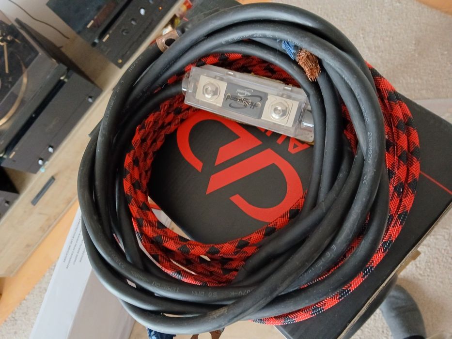 Subwoofer ddaudio DD610d-d2 + wzmacniacz, okablowanie