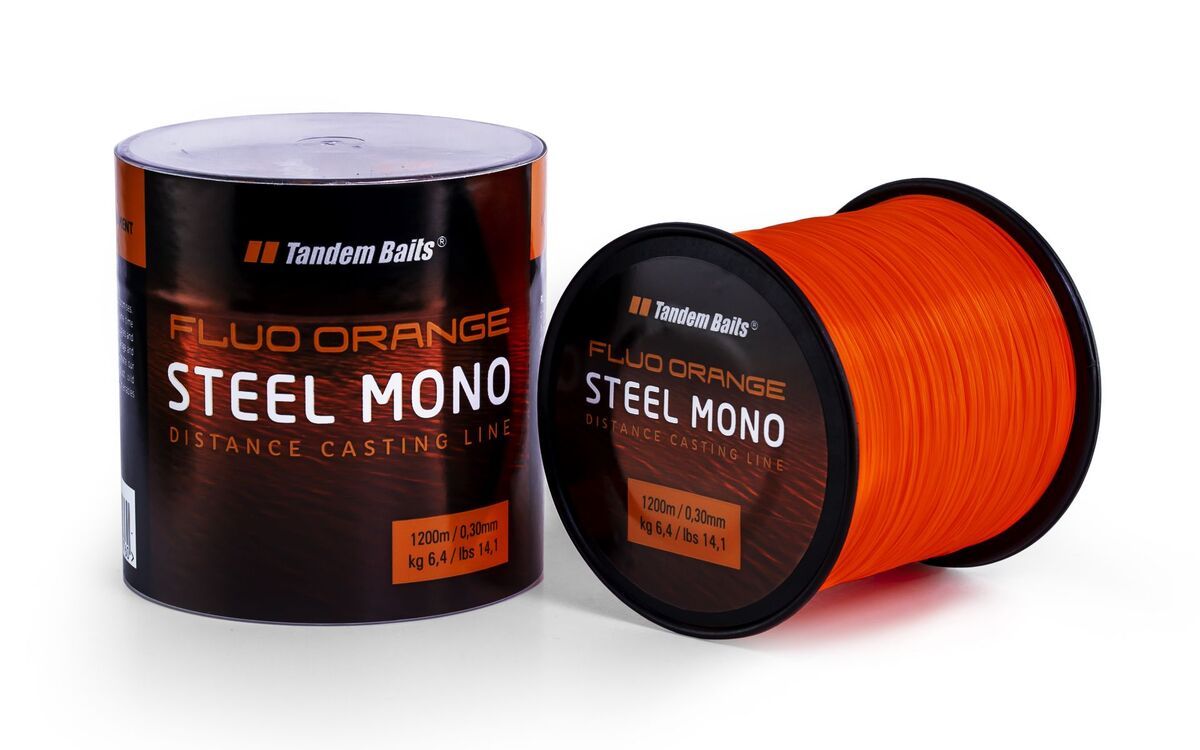 Tandem Baits Żyłka Steel Mono Fluo Orange 0,30mm 1200m