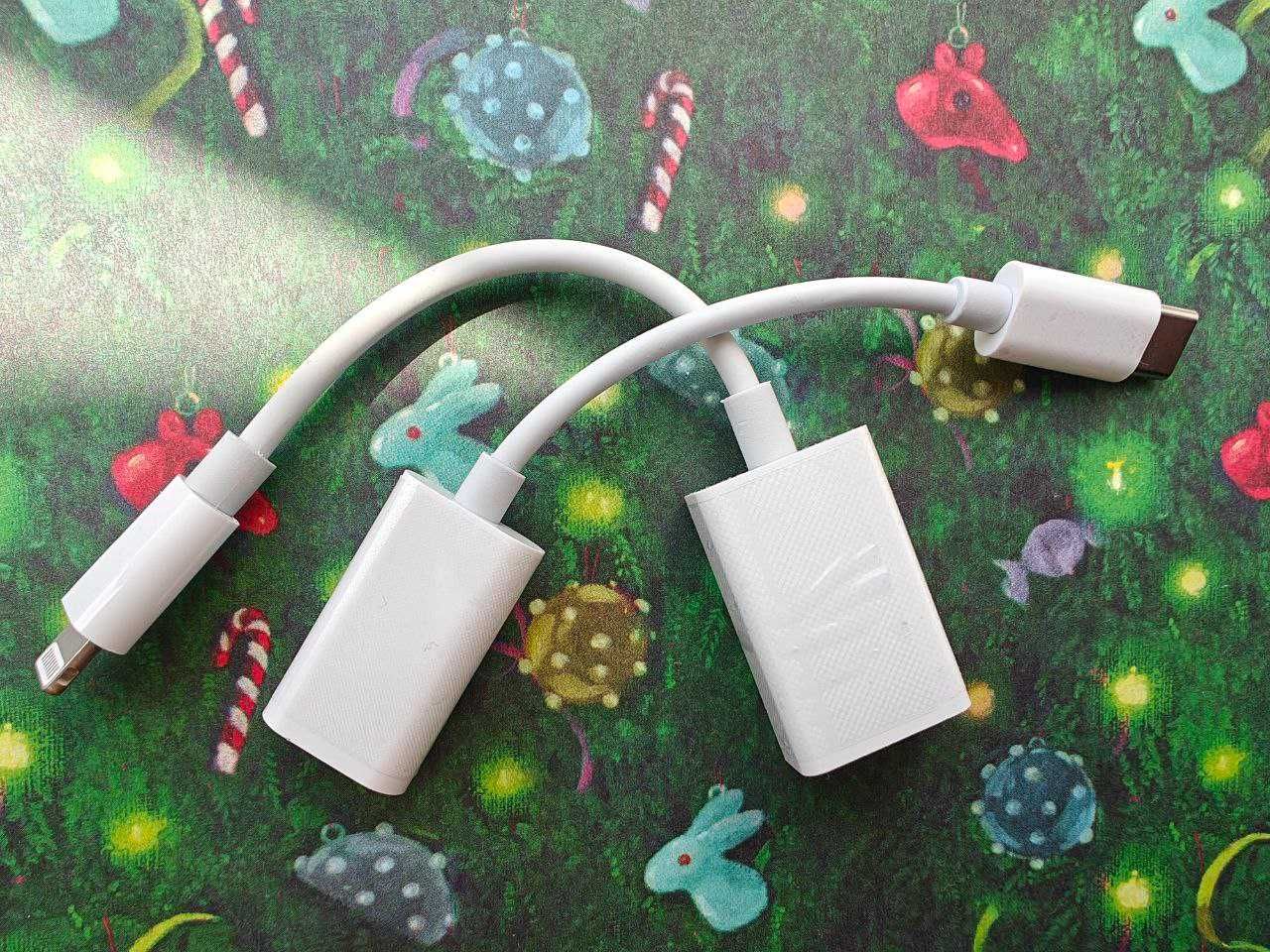 Переходник 18 видов Type-C MicroUSB MicroSD Lighting Type-B USB 3.1