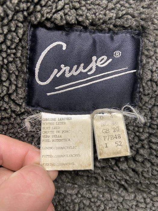 Kożuch męski z naturalnej skóry brązowa kurtka