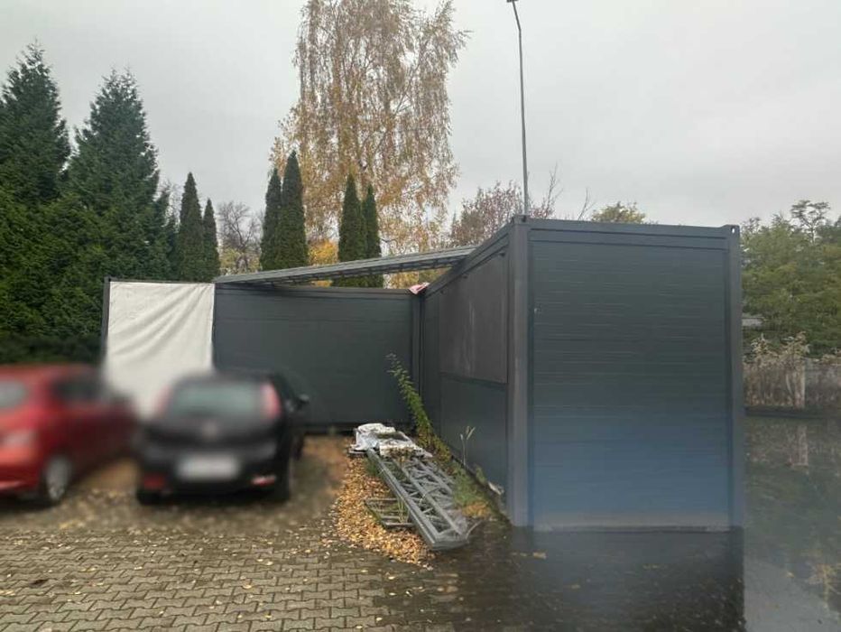 Kontener gastronomiczny, budka, mobilny punkt sprzedaży 5 x 5 m