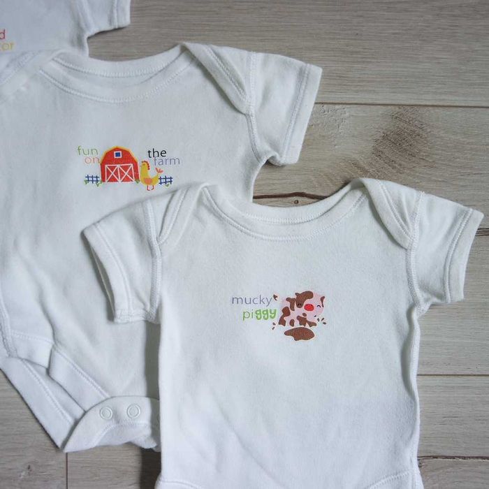 3pack body farma białe Marks&Spencer 1msc 56