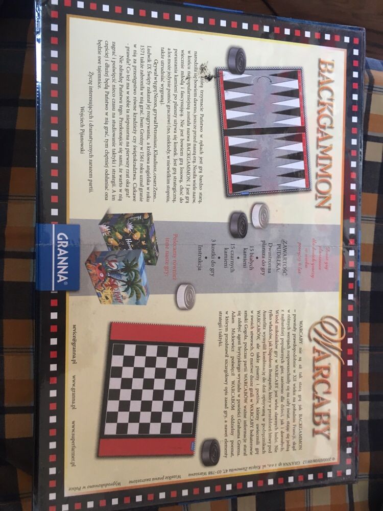 Tangram, Warcaby i Backgammon, Bolek i Lolek 3 w 1. Gry planszowe