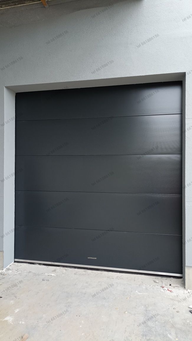 Brama segmentowa 3 x 3 m, płyta Grafit/ Antracyt