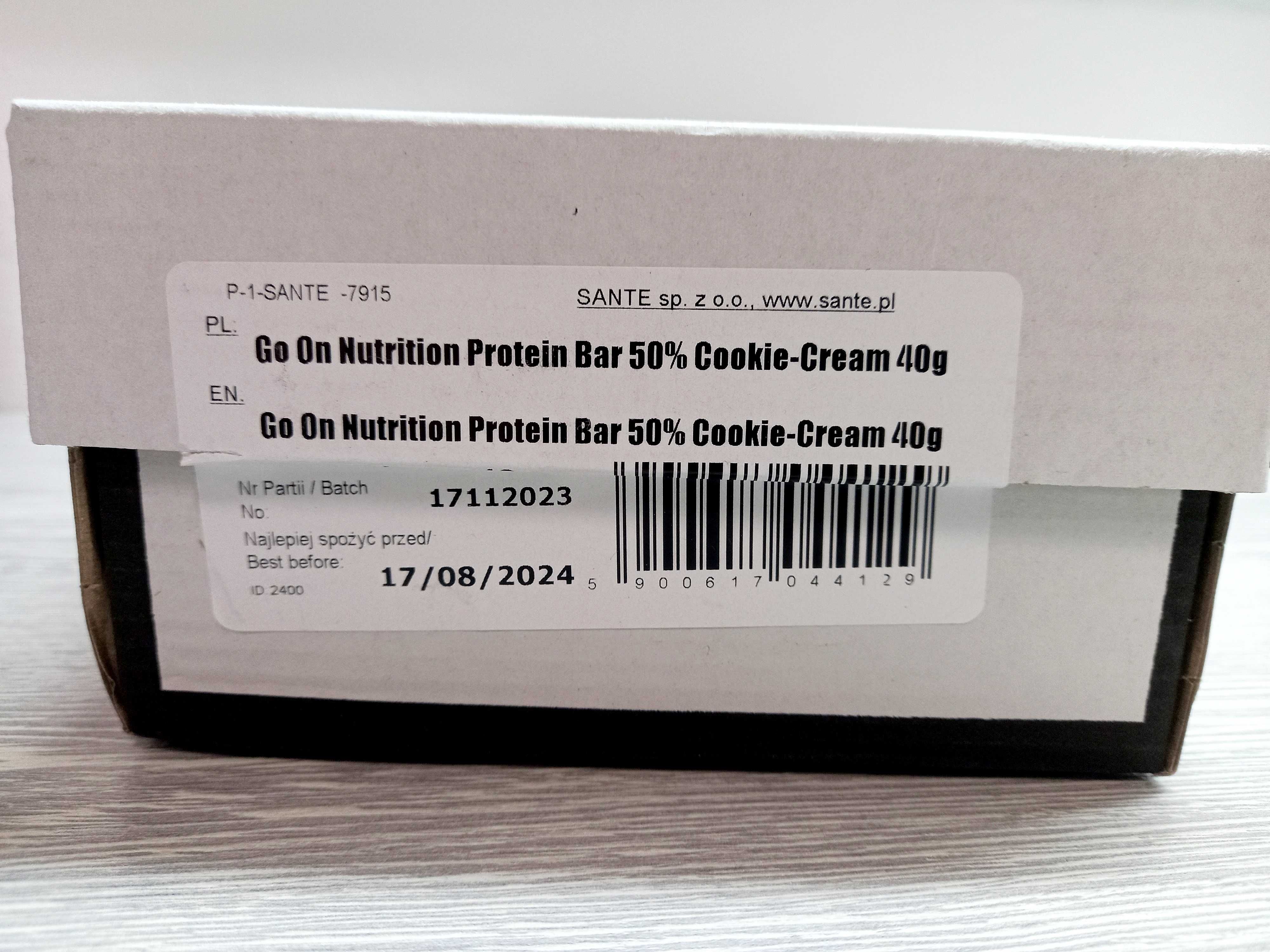 Go On, Protein Bar 50% (40г), протеиновые батончики