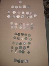 Срібні монети Римської Імперії та срібні польські середньовічні монети
