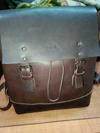 Портфель,сумка,рюкзак, кожа 28×32×15см