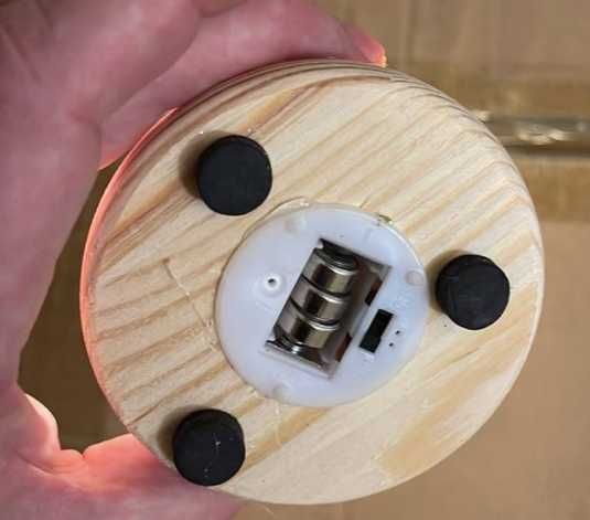 Новогодняя елка в стеклянной колбе с подсветкой. Декор, ночник подарок