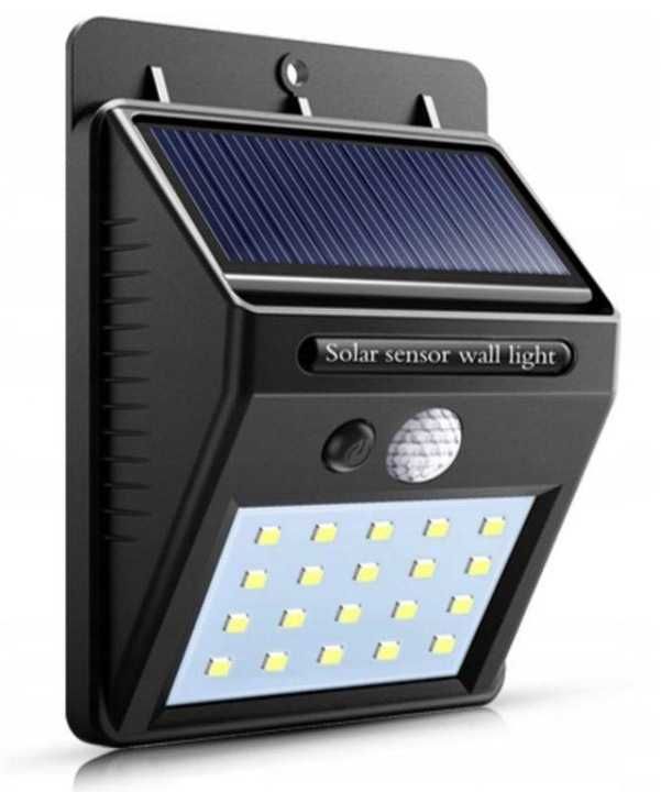 Lampa solarna z czujnikiem ruchu i zmierzchu 20led