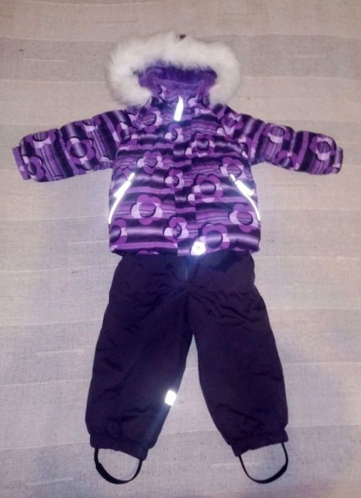 Зимний комбинезон костюм для девочки Lenne 86-92