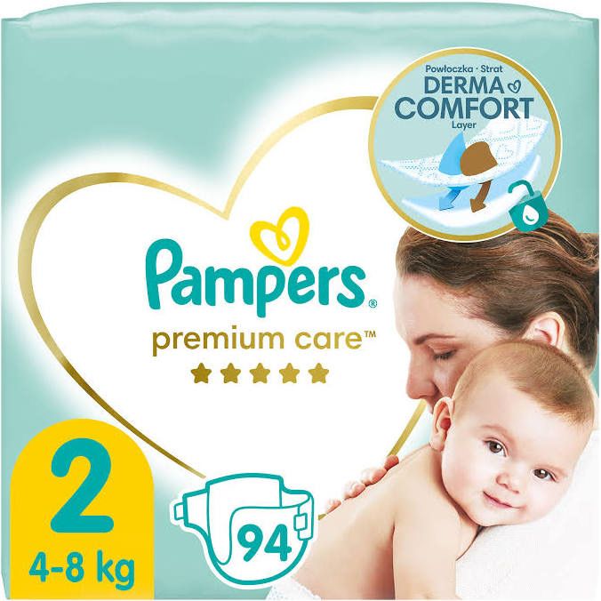 Підгузники Pampers Premium Care 2 (4-8 кг) 94 шт