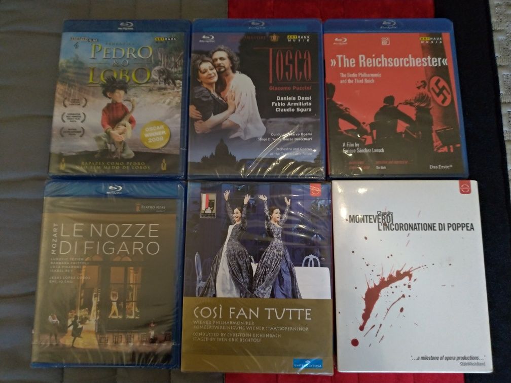 Blu-rays de Ópera selados