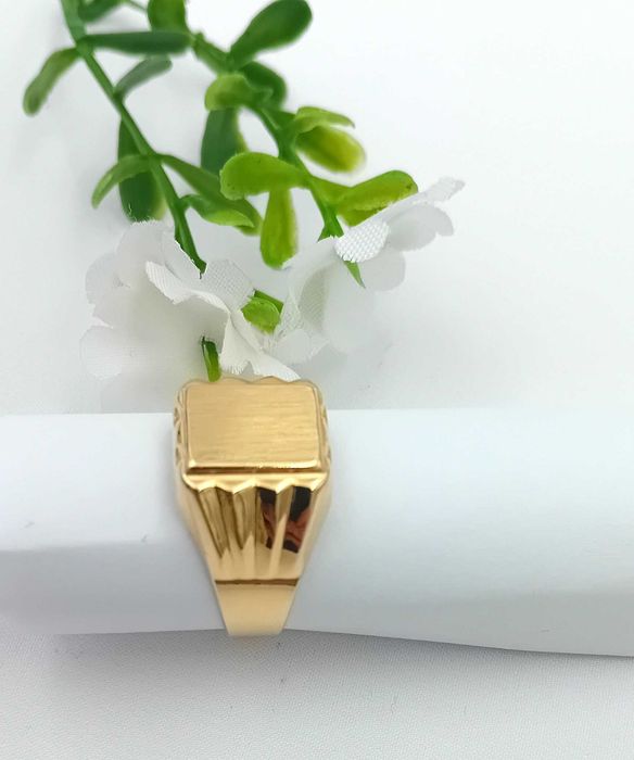 Złoty pierścionek SYGNET próba 585 rozmiar 21 NOWY/ Fajne Okazje