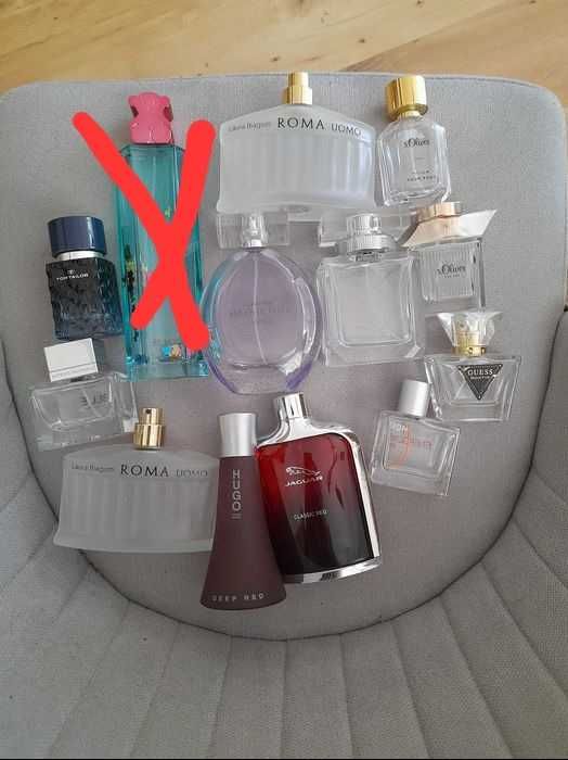 Flakony po perfumach komplet 12 szt.