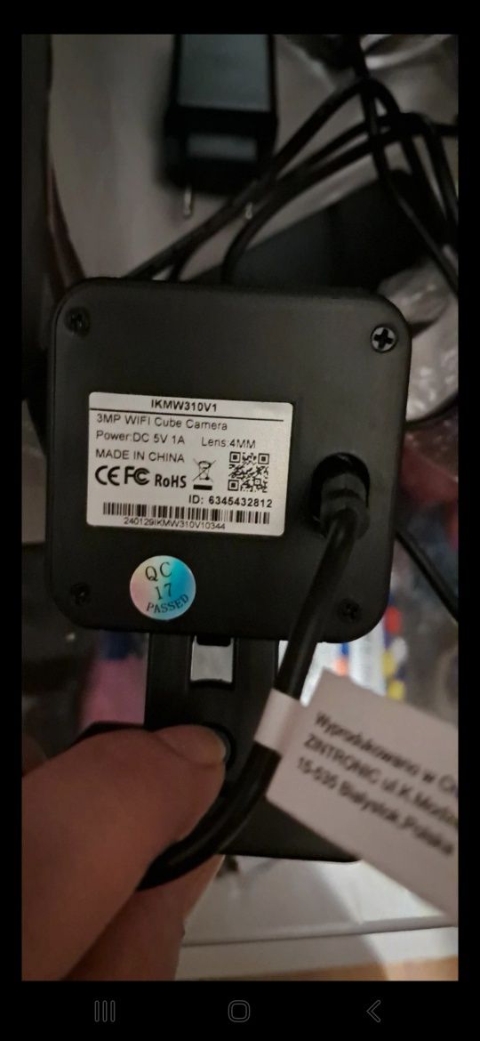 Kamera WiFi i podczerwień