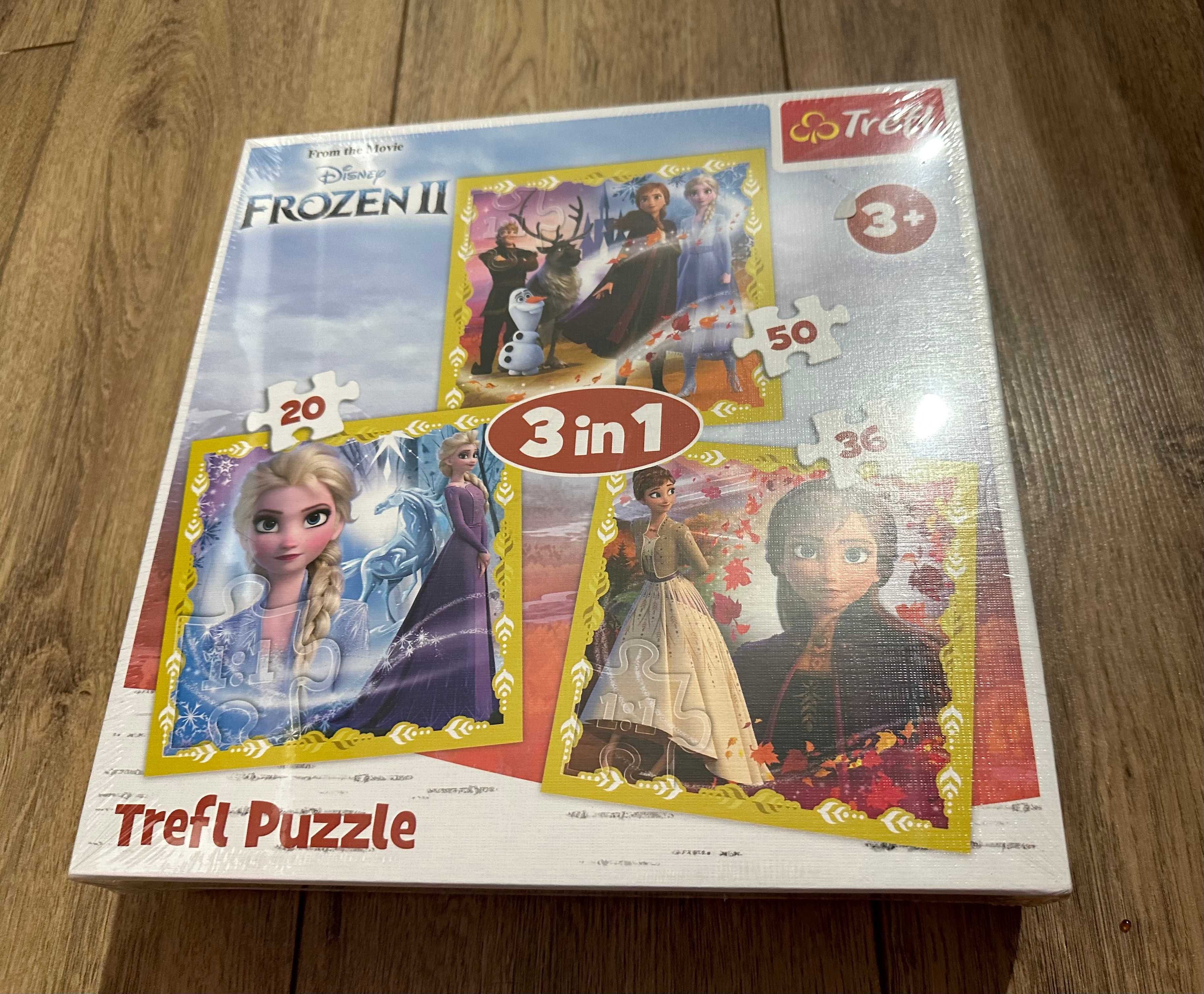 Puzzle trefl kraina lodu 3w1