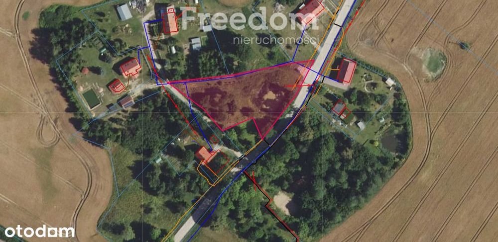 Spokojna działka 3 128 m² wśród lasów