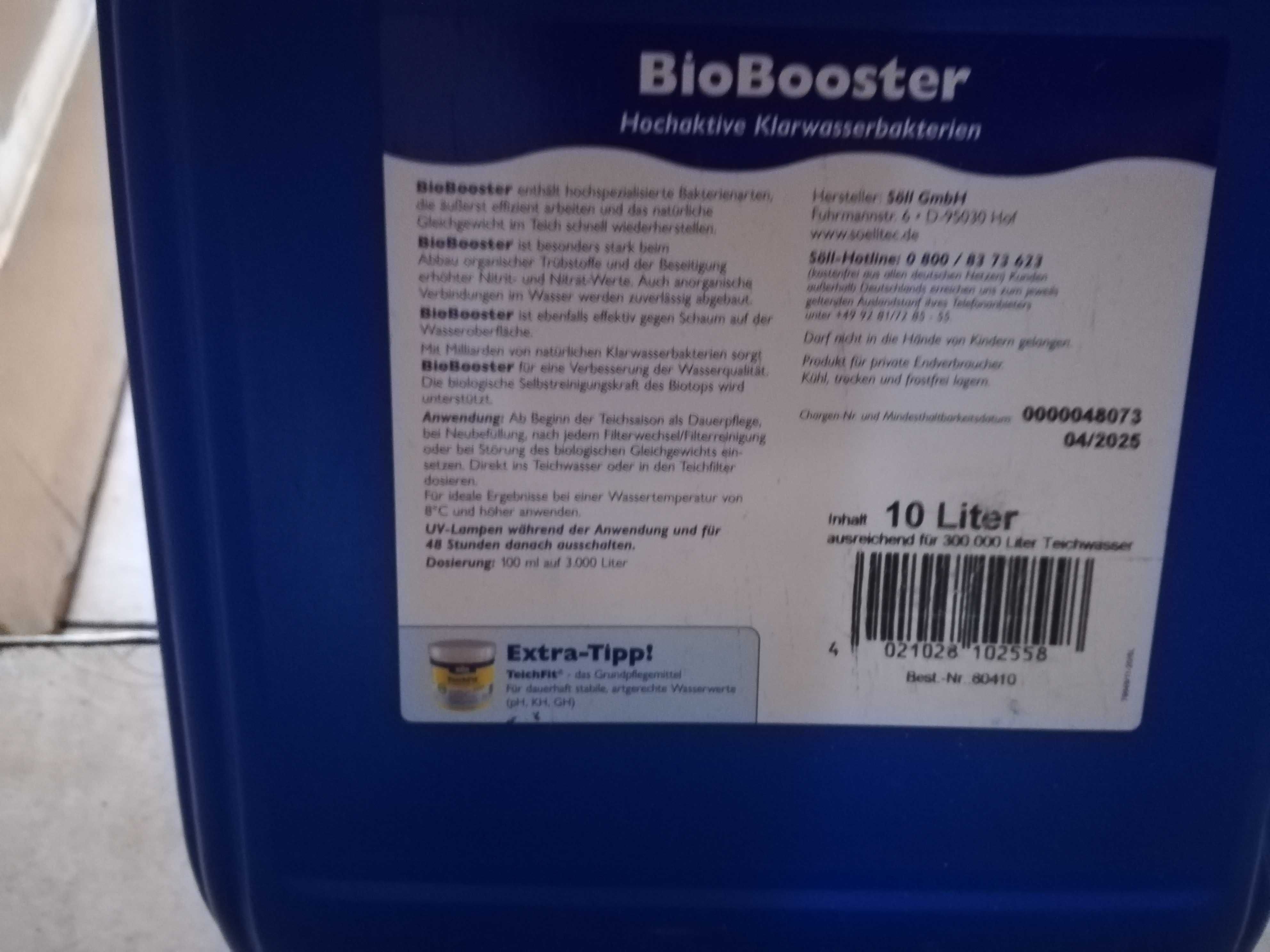 Soll Biobooster 10 l-uzdatniacz wody-żywe bakterie.