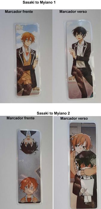 Marcador de livros e ímanes laminados anime, manhwa, BL, Yaoi