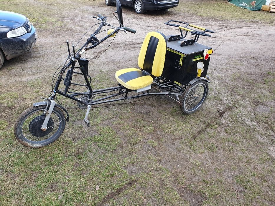 Rower trójkołowy riksza