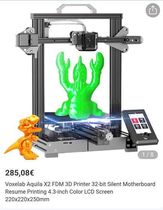 VOXELAB AQUILA X2 Impressora 3D