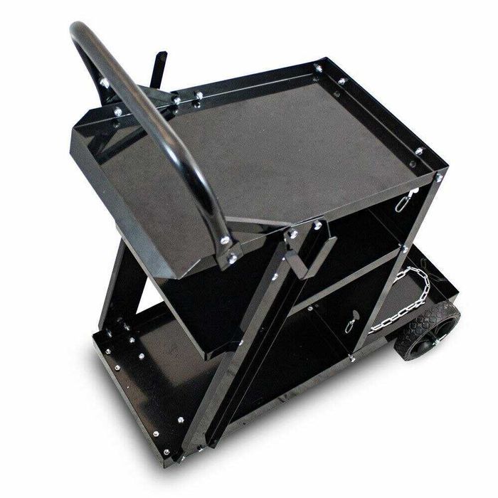 Wózek spawalniczy warsztatowy 3 półki miejsce na butlę gazową