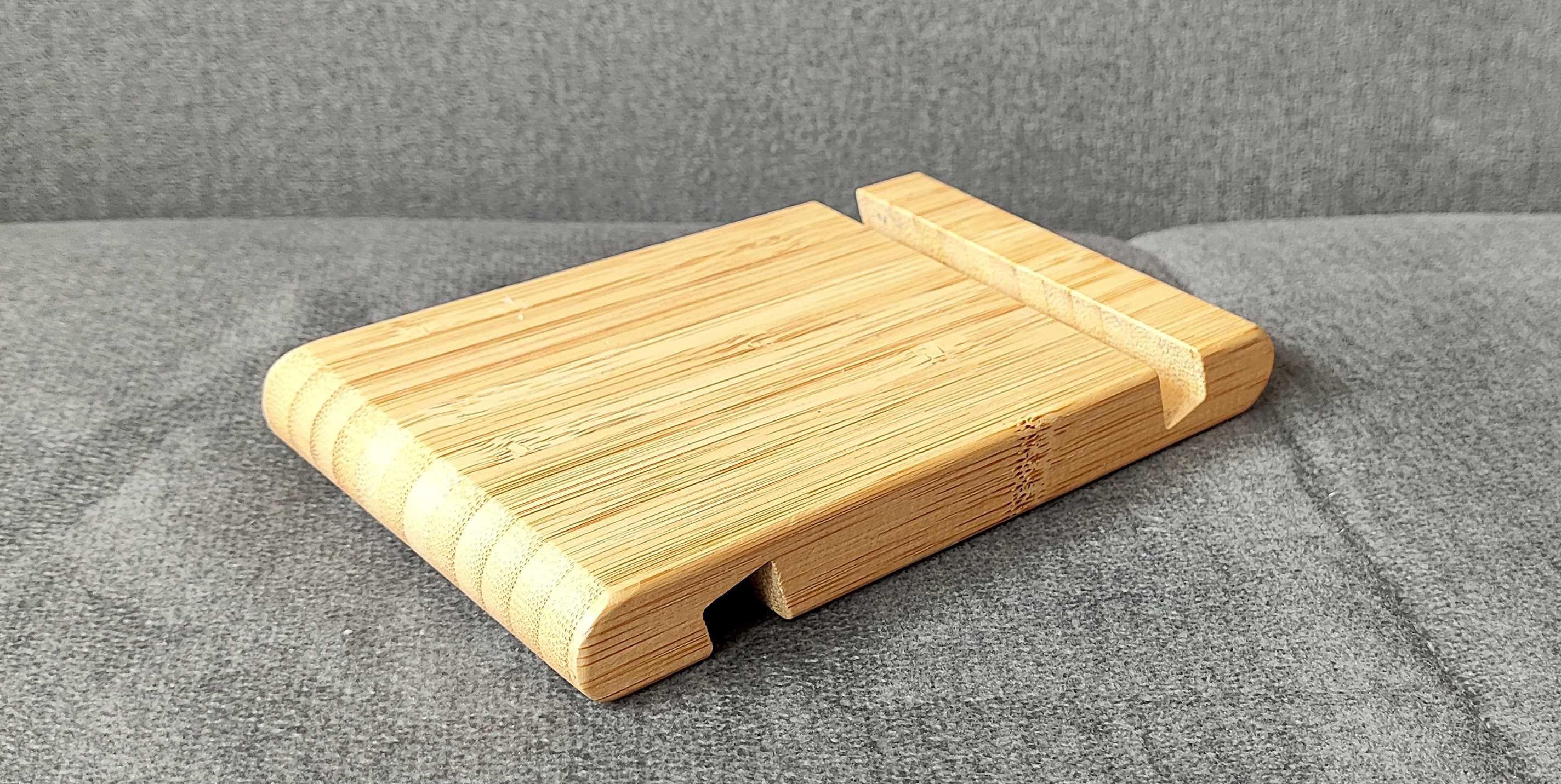 IKEA BERGENES Podstawka na telefon/tablet, bambus Nowa 13 x 8 cm