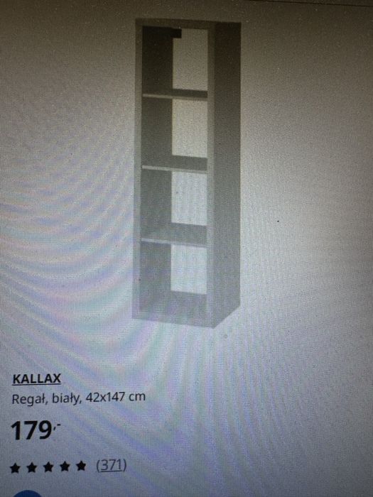 Sprzedam regał ikea KALLAX biały 42cm x 147 cm