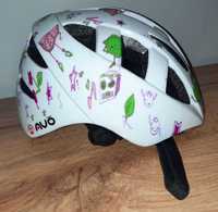 Kask Rowerowy Dziecięcy AVO-11 Biały Rozmiar M 46-50cm