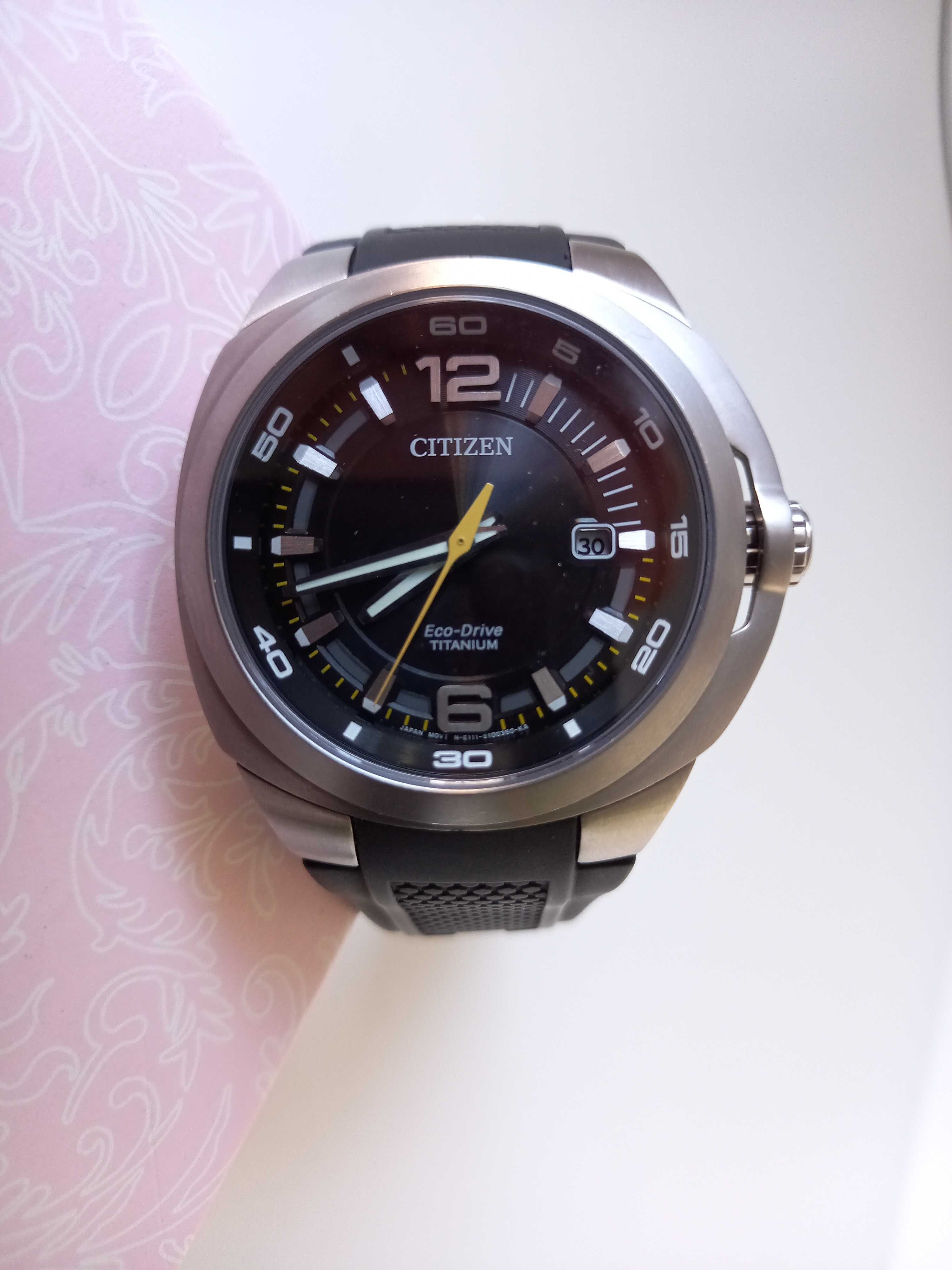 Zegarek męski Citizen BM 0981-08E eco drive titanium