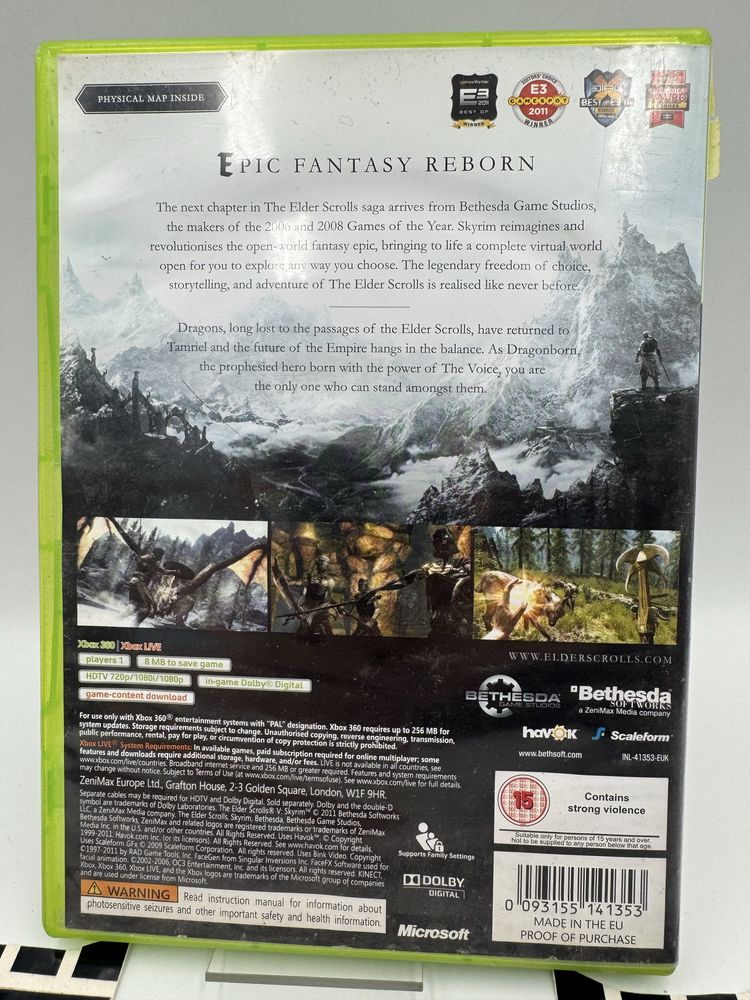 Gra Skyrim Xbox 360 Gwarancja