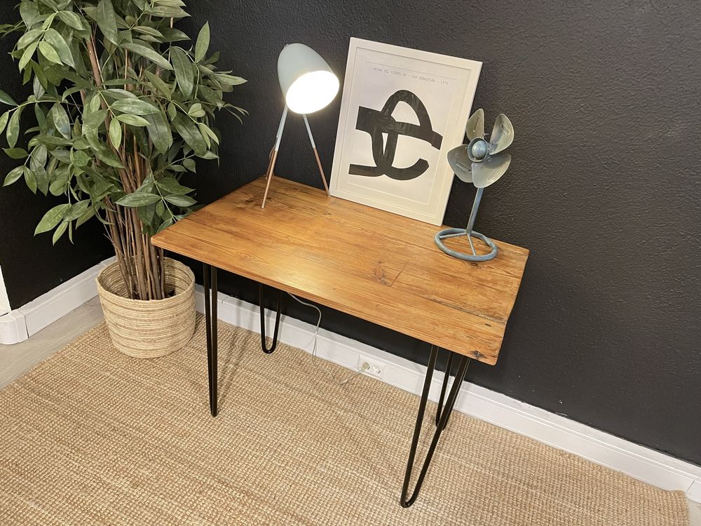 mesa, secretaria, aparador, casquinha, ferro, rustica
