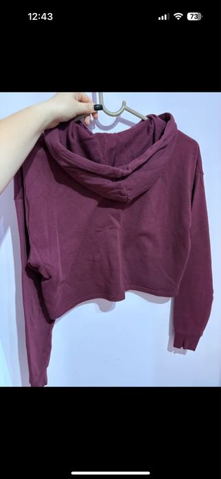 Bluza damska krotka z kapturem roz. S