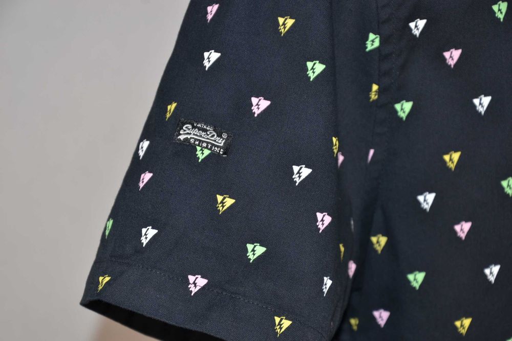 SuperDry Havana Print Koszula Męska XL Oryginalna Super Stan Bawełna