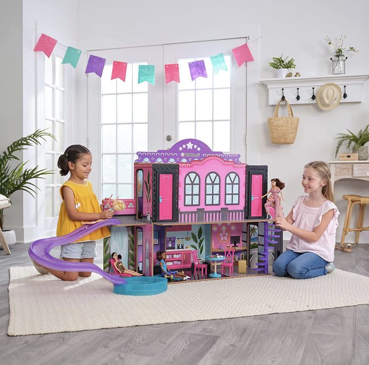 KidKraft Wooden Hotel Waterslide Dollhouse.Льльковий готель 20276