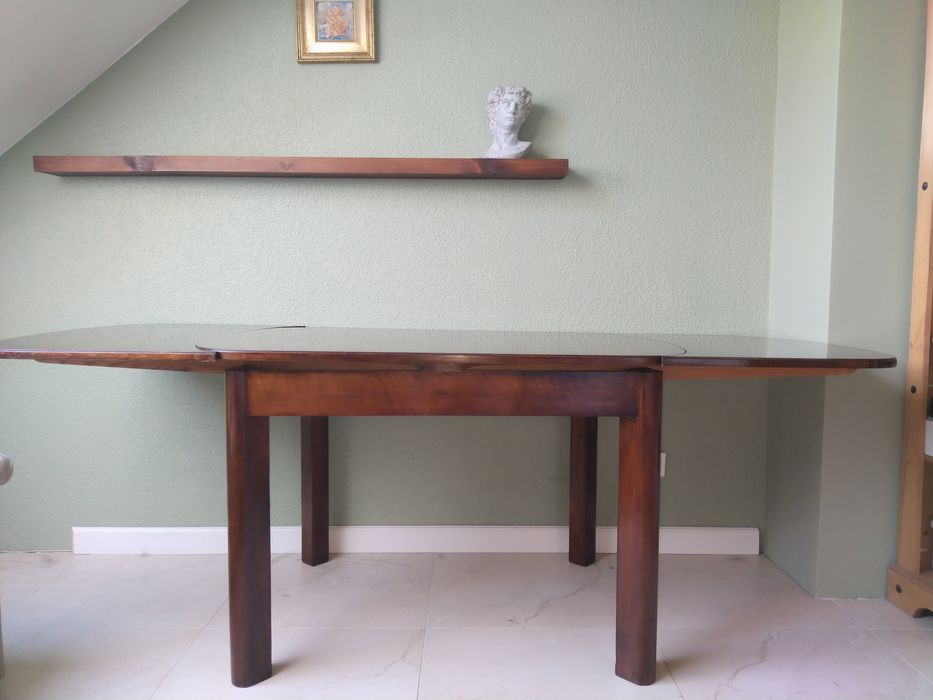 Duży stół  art deco, orzech po renowacji