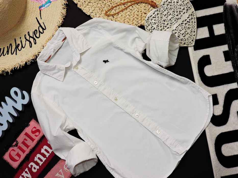 H&M - biała koszula konik r 116