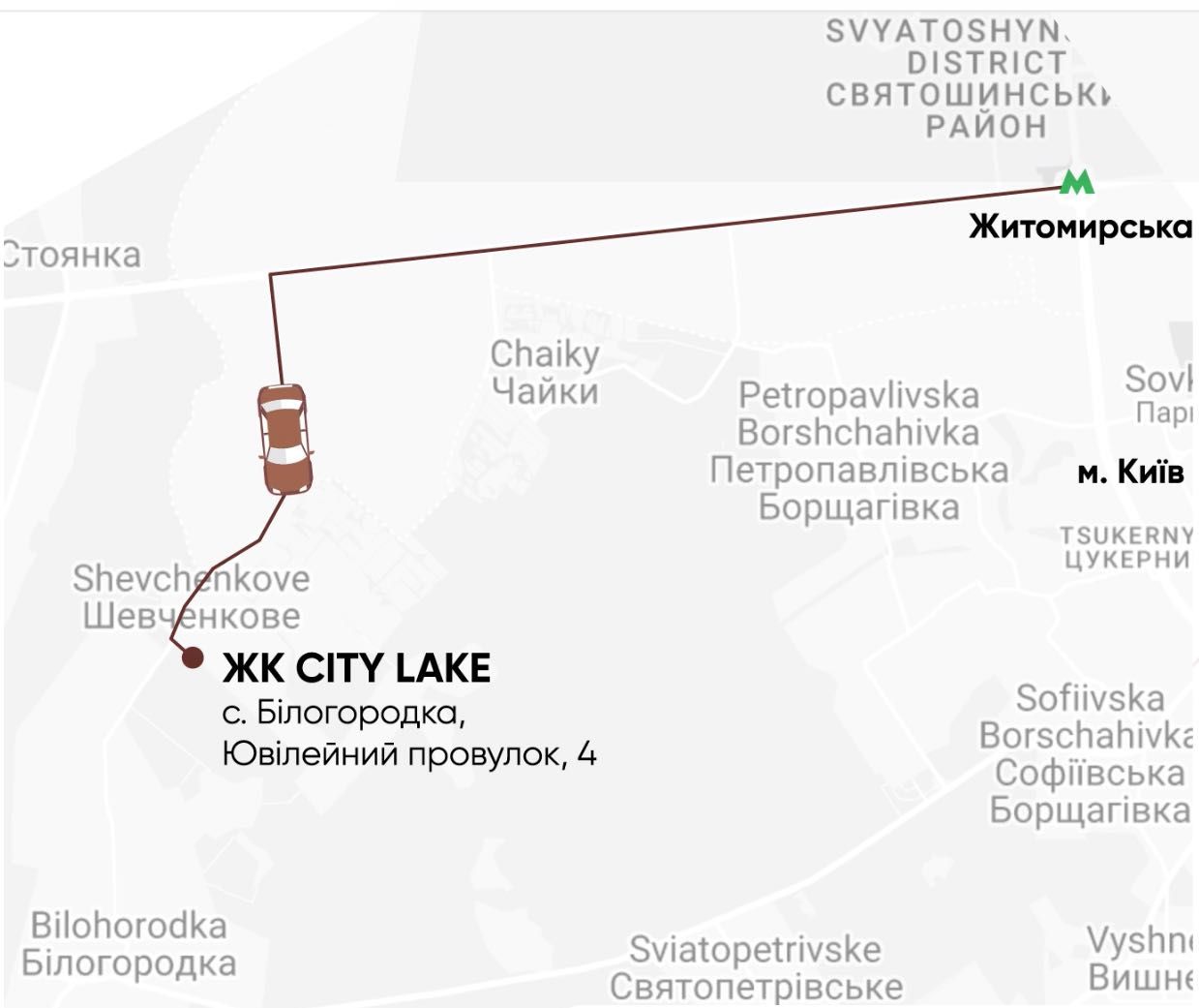 Квартира 1 кімнатна 50,12 м² ЖК Білий Шоколад City Lake від власника!