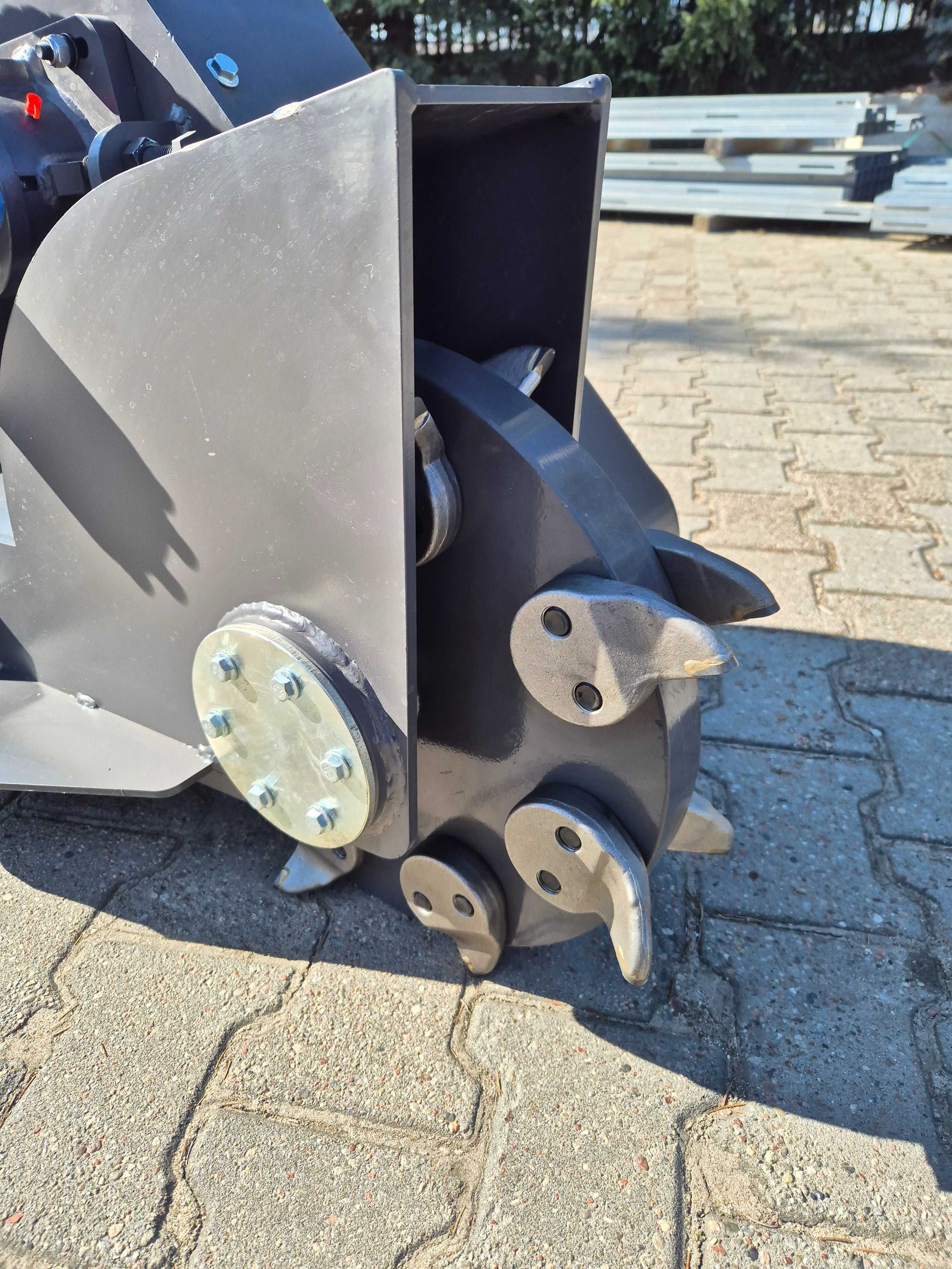 Frezarka hydrauliczna do pni, karczownik do mini-koparki lub skidsteer