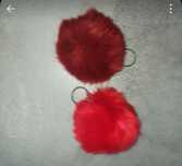 Pompon futerko do kluczy torebki kolory
