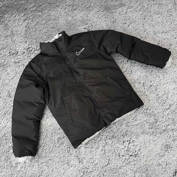 !Двосторонній! Пуховик Nike Nocta Grey Black S M L XL XXL куртка найк
