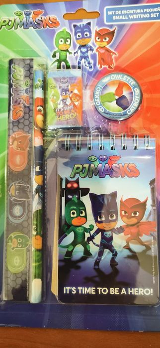 Conjunto PjMasks papelaria NOVO