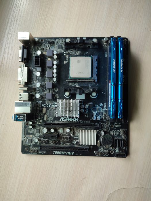 Мат. плата, процесор, озу, Fx 8300, Asrock 760GM, DDR3 hyperx 2x8 1600